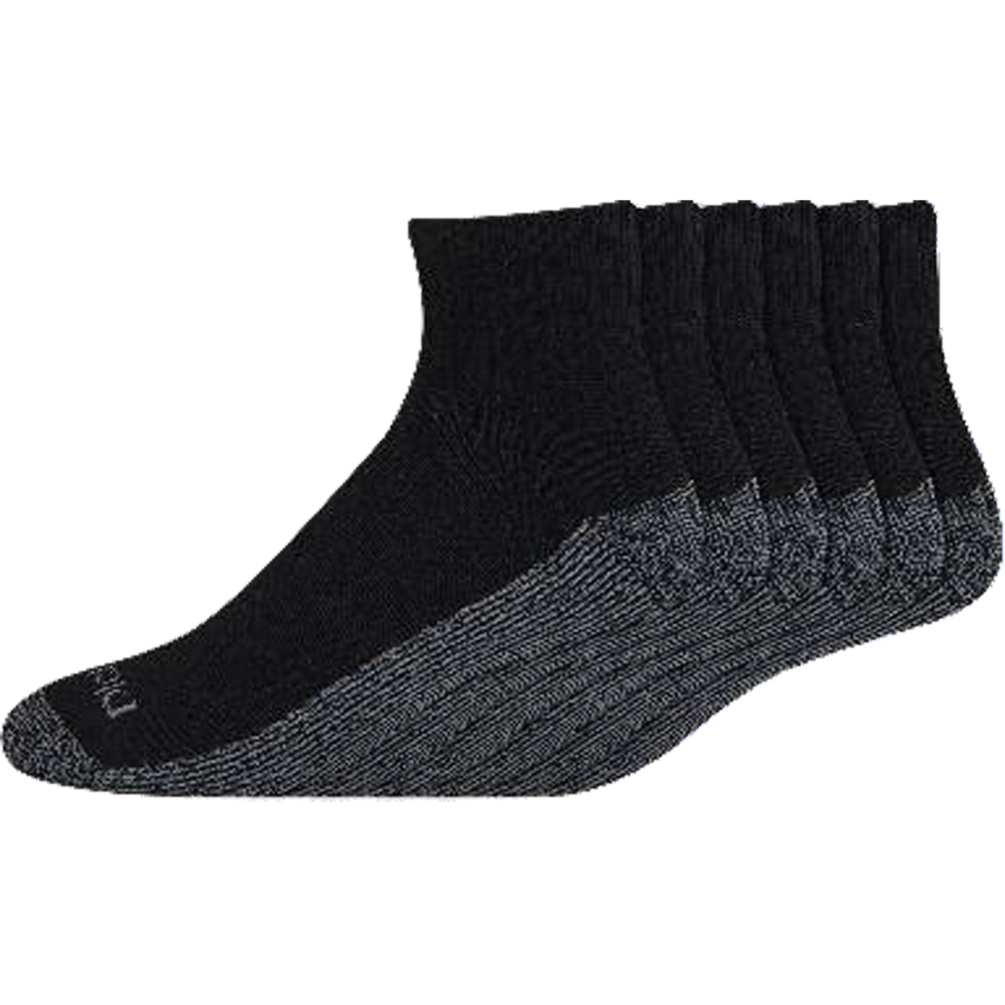 Dickies Men's 6 Packs Stain Resister Quarter Socks, Sizes 6-12