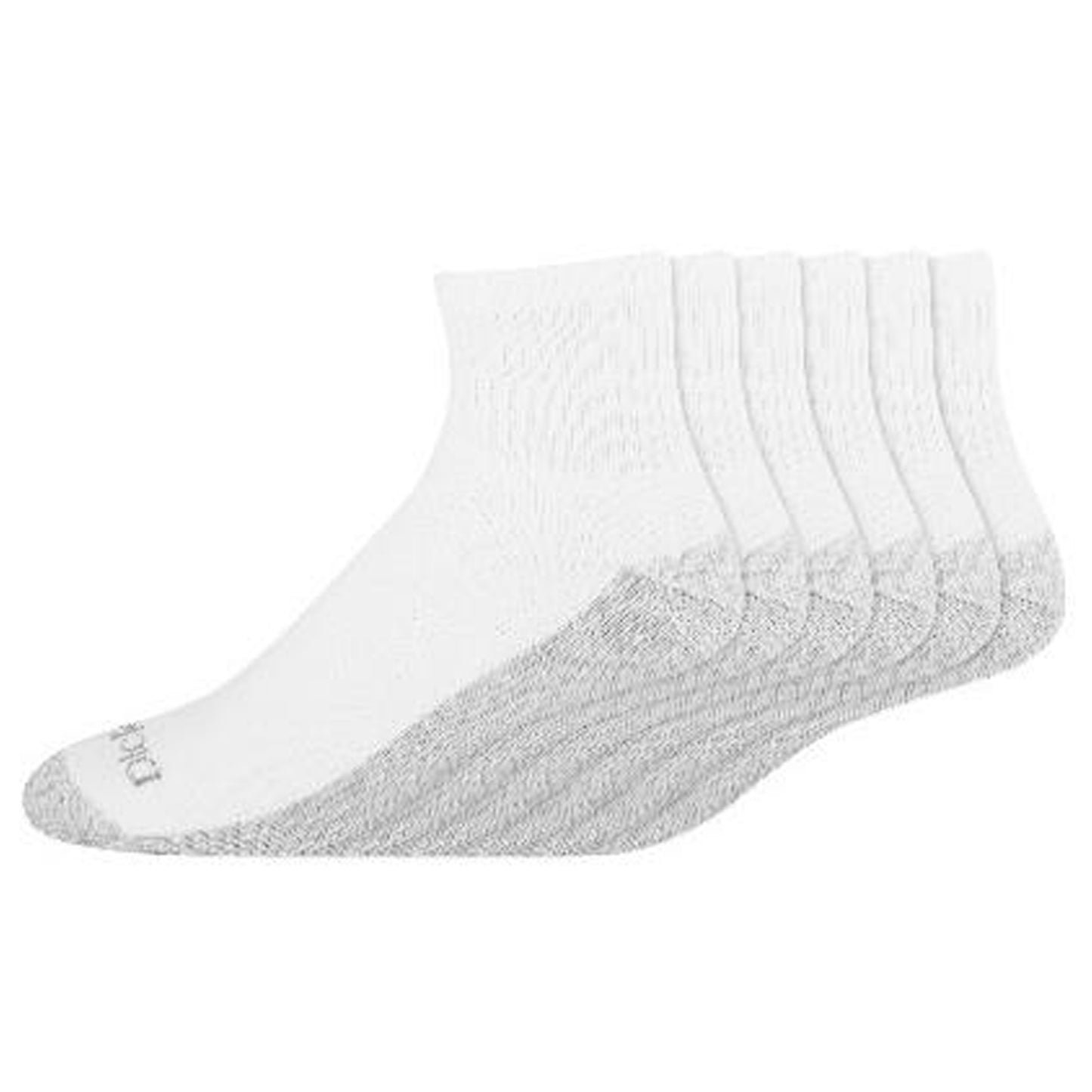 Dickies Men's 6 Packs Stain Resister Quarter Socks, Sizes 6-12