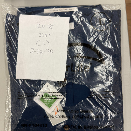 FeatherLite Navy Button Down Shirt - Clearance