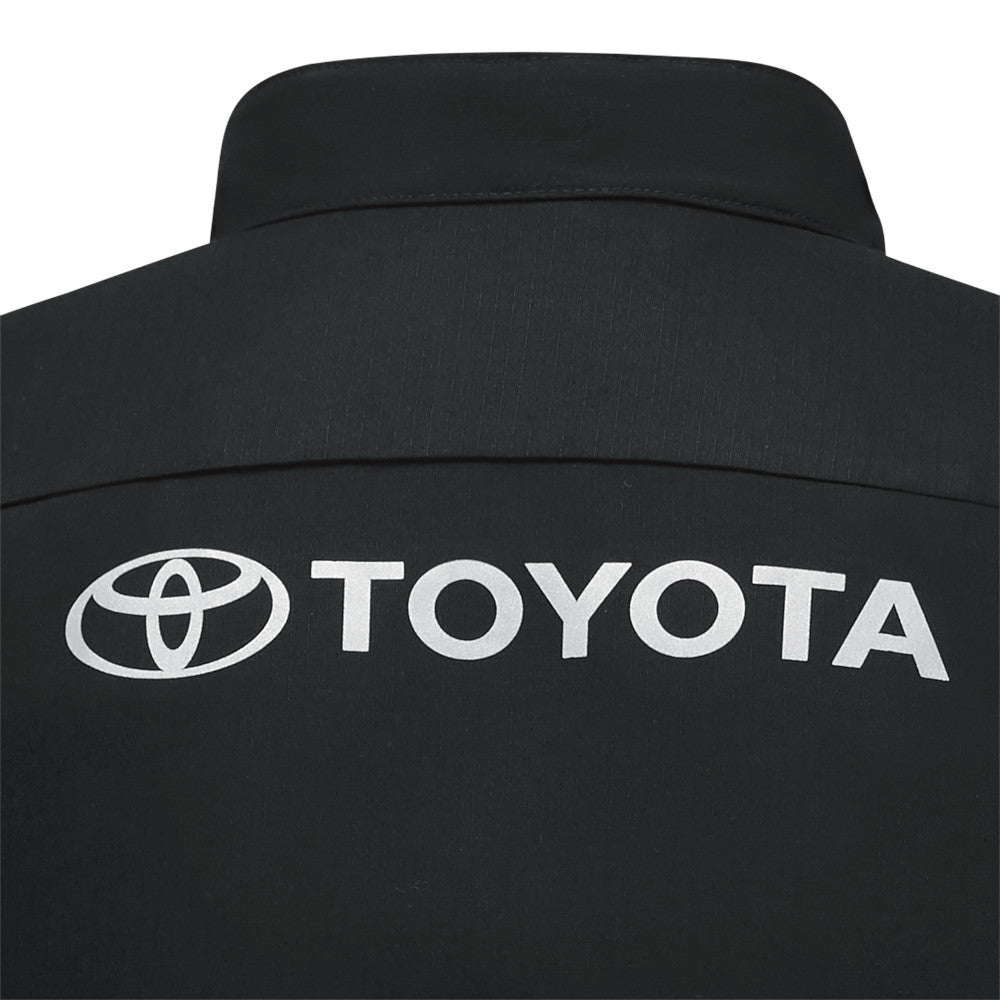 Toyota® Long Sleeve Ripstop Technician Shirt - Black with Red Mesh Accents