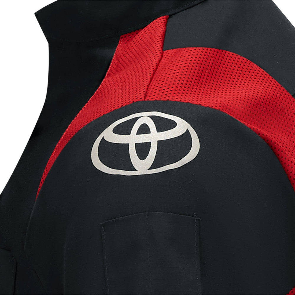 Toyota® Long Sleeve Ripstop Technician Shirt - Black with Red Mesh Accents