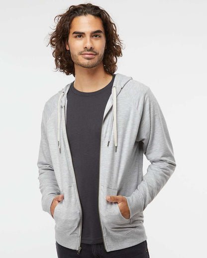 Independent Trading Co. Icon Lightweight Loopback Terry Full-Zip Hooded Sweatshirt