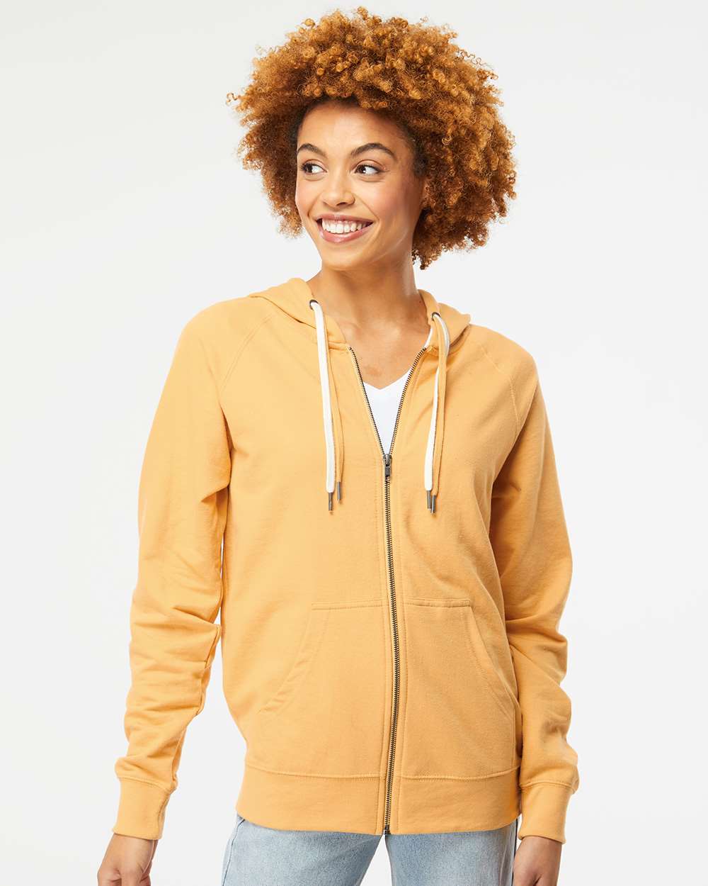 Independent Trading Co. Icon Lightweight Loopback Terry Full-Zip Hooded Sweatshirt