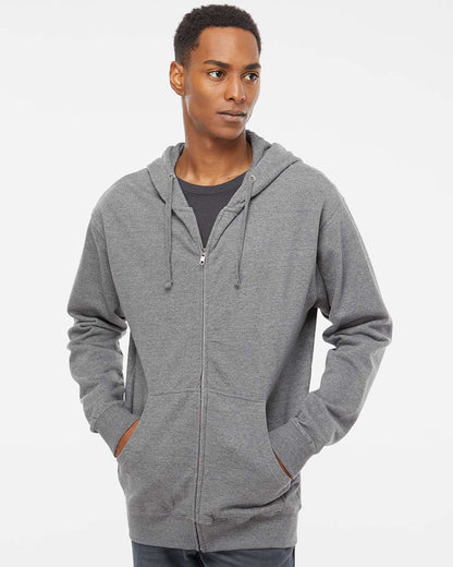 Independent Trading Co. Midweight Full-Zip Hooded Sweatshirt