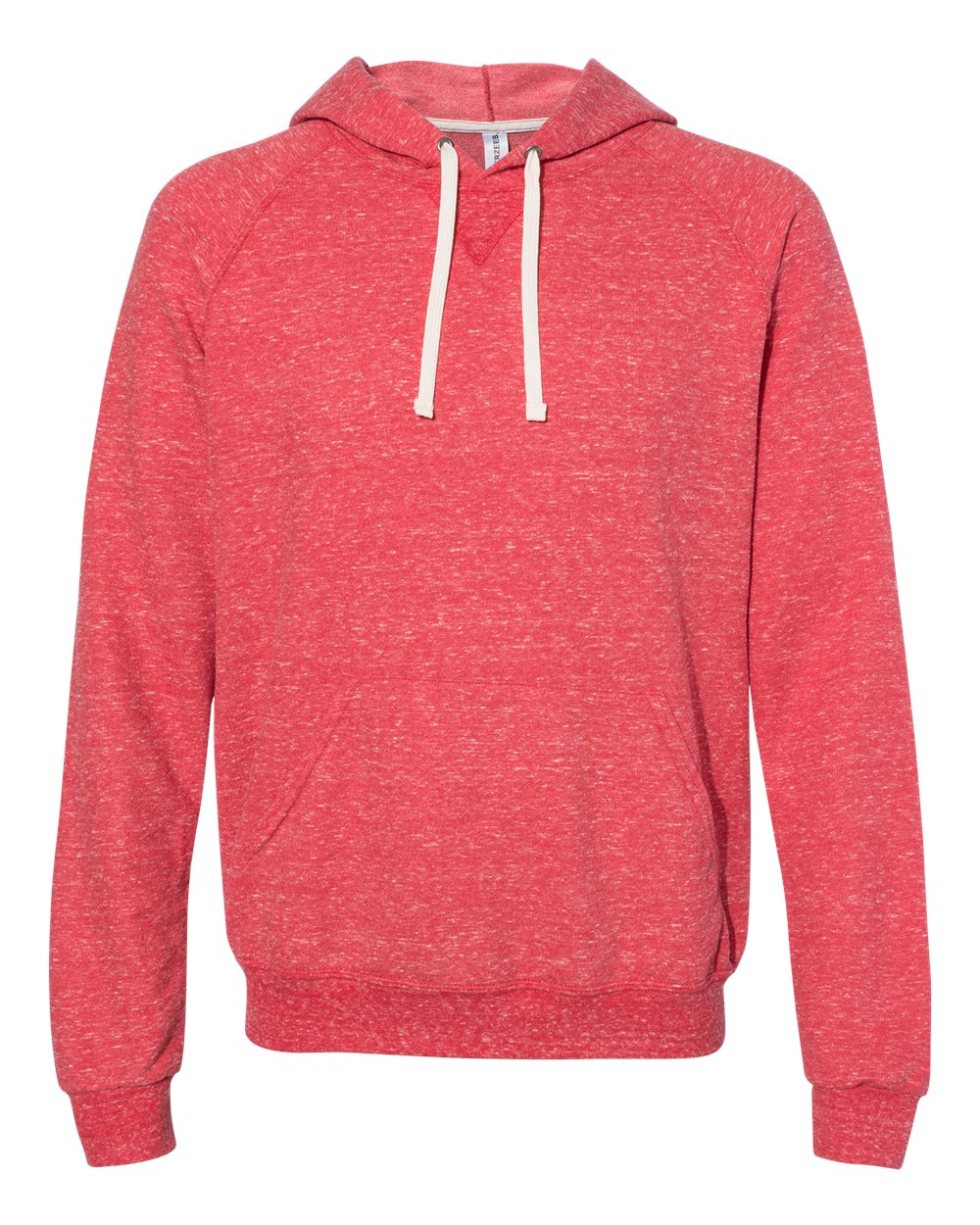 JERZEES Snow Heather French Terry Raglan Hooded Sweatshirt