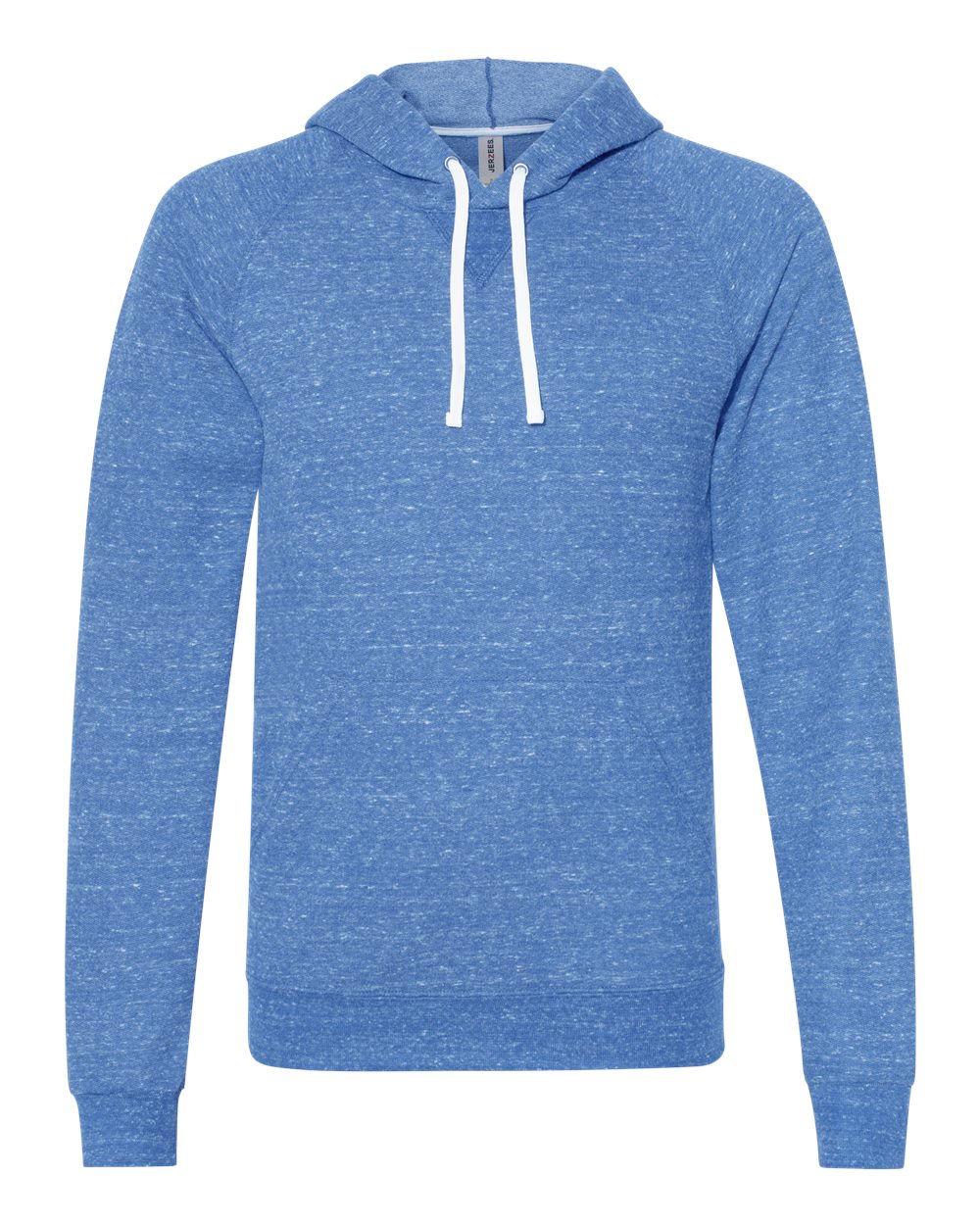 JERZEES Snow Heather French Terry Raglan Hooded Sweatshirt