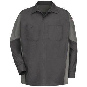 KUBOTA® Technician Crew Shirt - Long Sleeve - Charcoal / Grey - KB10CG - Basics Clothing Store