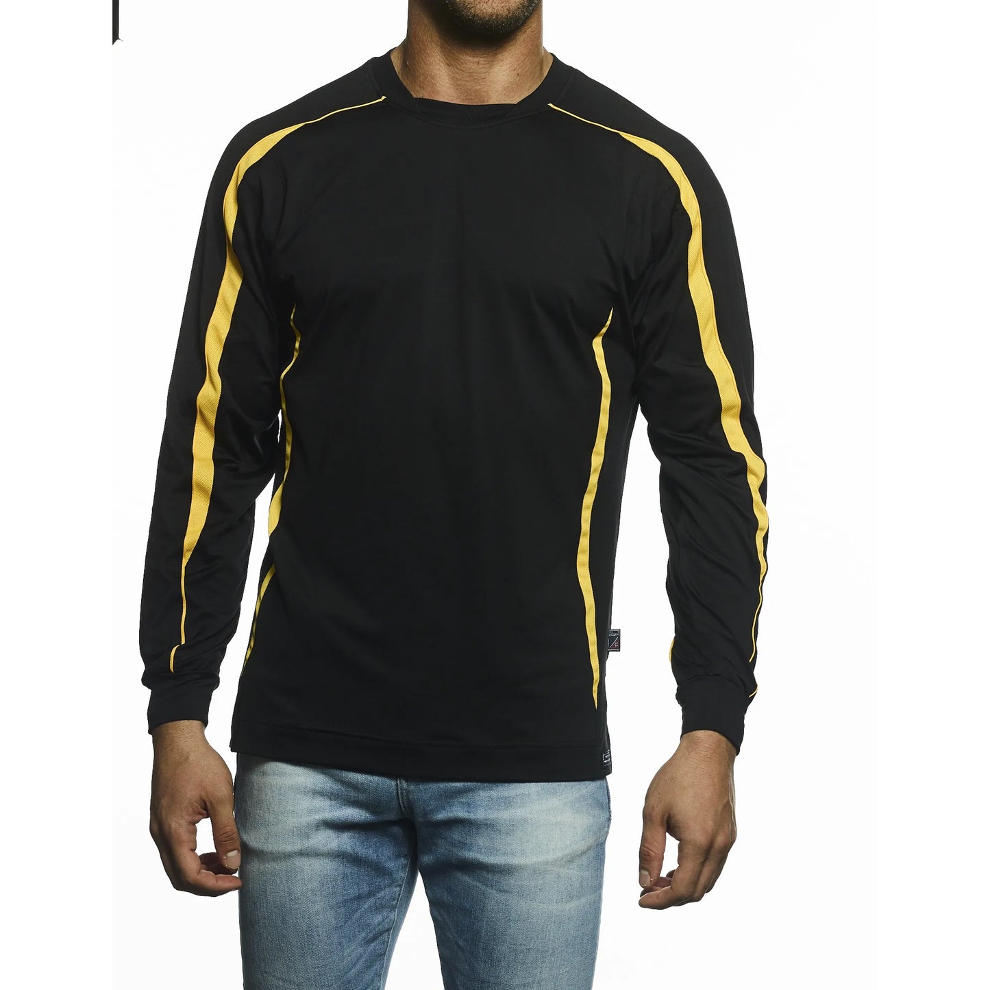 Pro Celebrity Men's Allsport Crew Neck Long Sleeve T-Shirt - Basics Clothing Store
