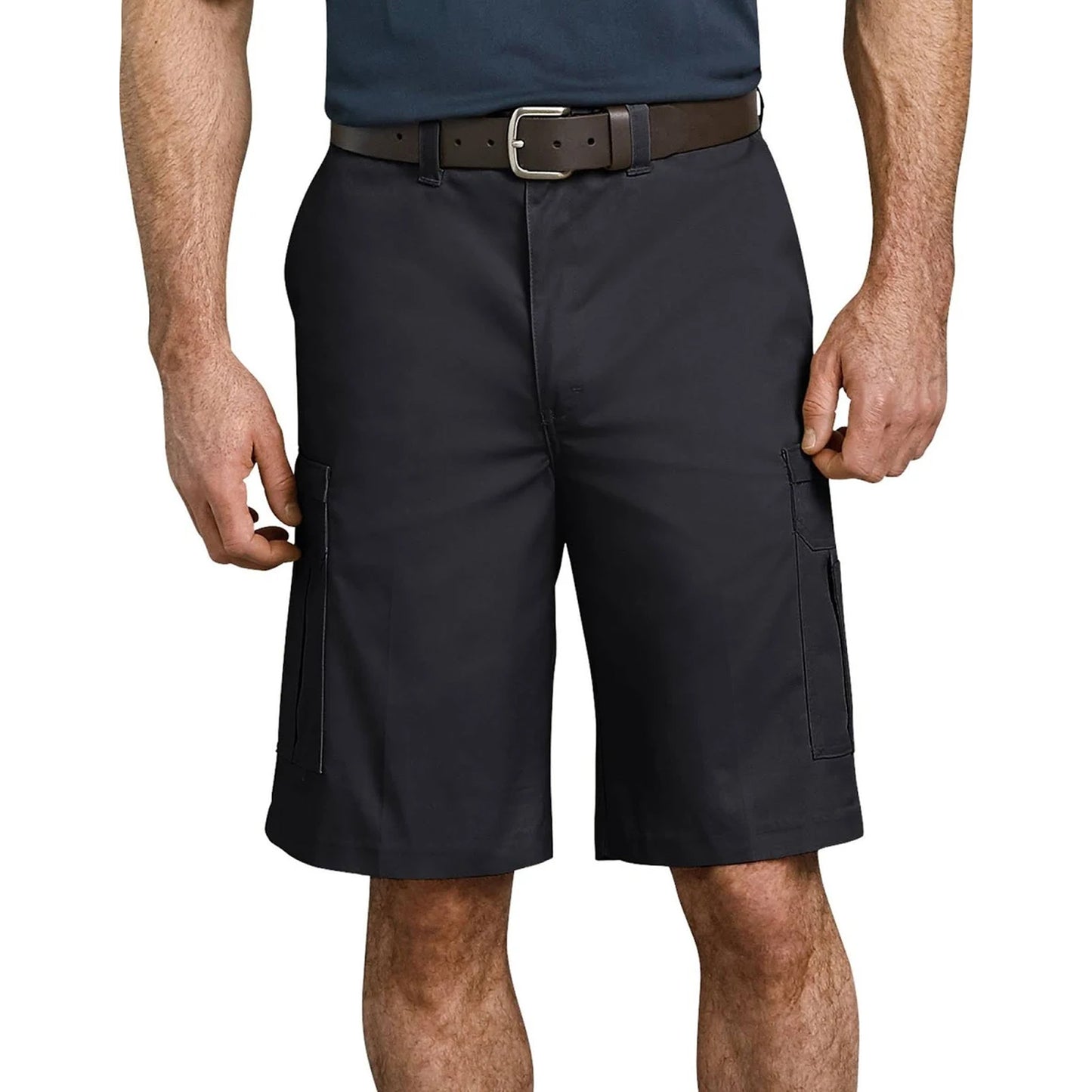 Dickies 13" Men's Work Shorts Industrial Twill Cargo Shorts, Black, 50, Clearance - Basics Clothing Store