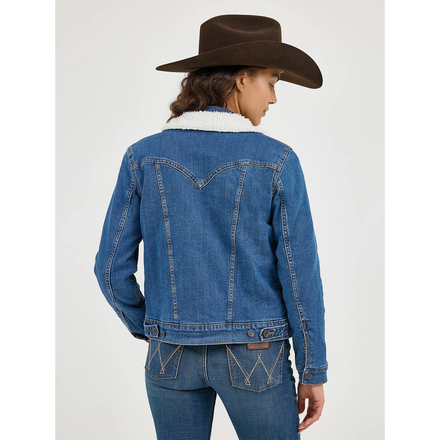 Wrangler Women's Retro® Sherpa Lined Western Denim Jacket