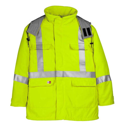 Big Bill Flame Resistant High Visibility Winter Parka -Yellow -M308TY7