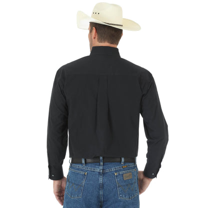Wrangler® George Strait Long Sleeve Shirt - Black