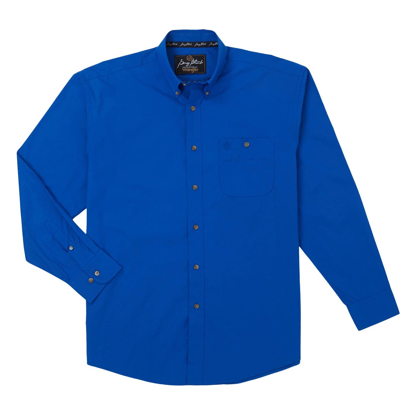 Wrangler® George Strait Long Sleeve Shirt - Royal Blue