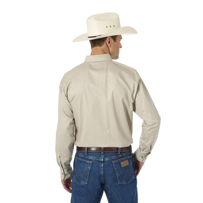 Wrangler® Painted Desert® Basic Western Shirt - Tan