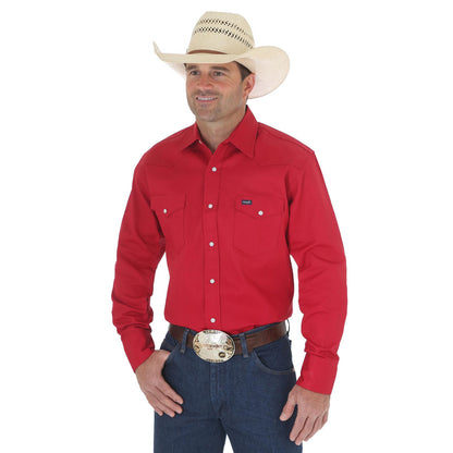 Wrangler® Men's Authentic Cowboy Cut® Work Shirt - Red