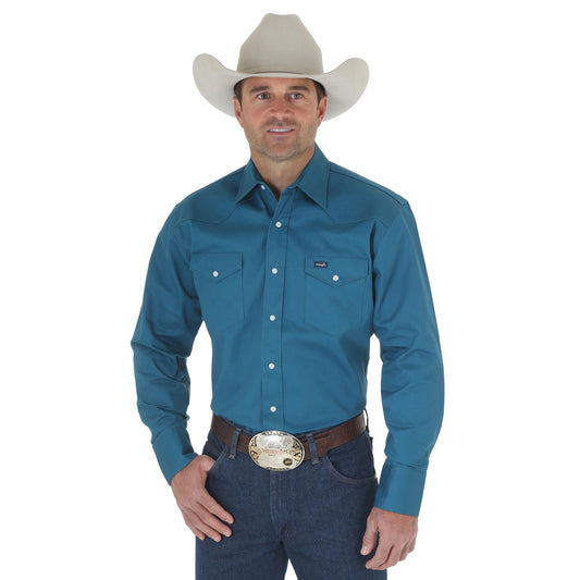 Wrangler® Men's Authentic Cowboy Cut® Work Shirt - Dark Teal