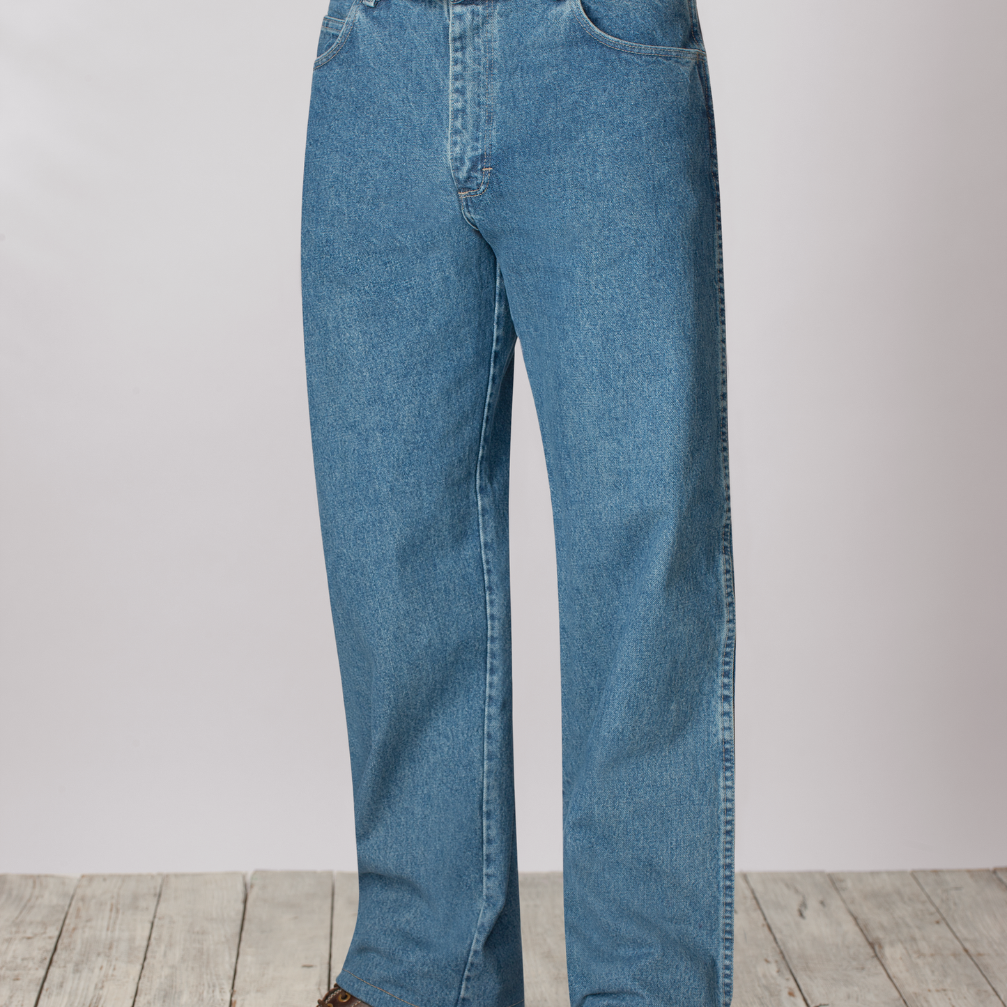 Bulwark Men's Loose FR Stonewashed Jean-Stonewash