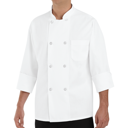 Red Kap Eight Pearl Button Chef Coat