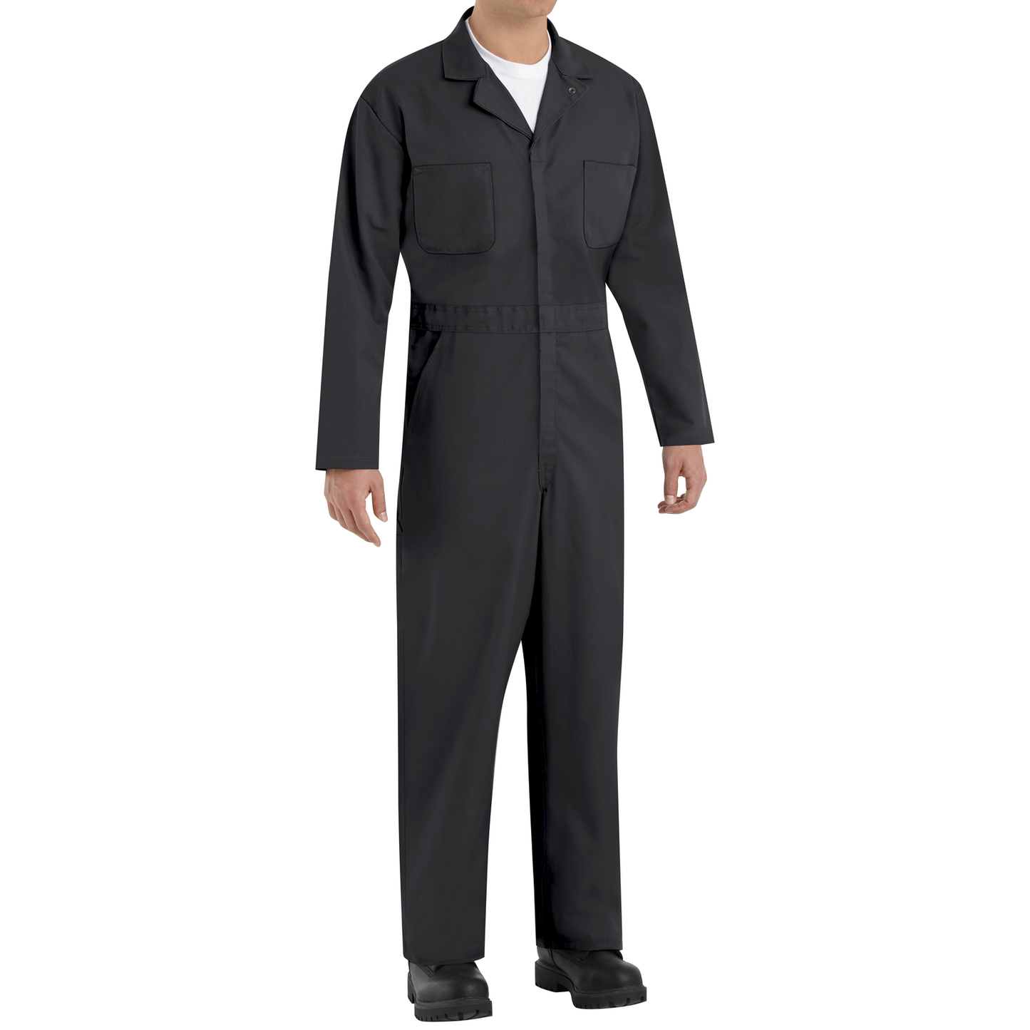 Red Kap Twill Action Back Coverall-Black