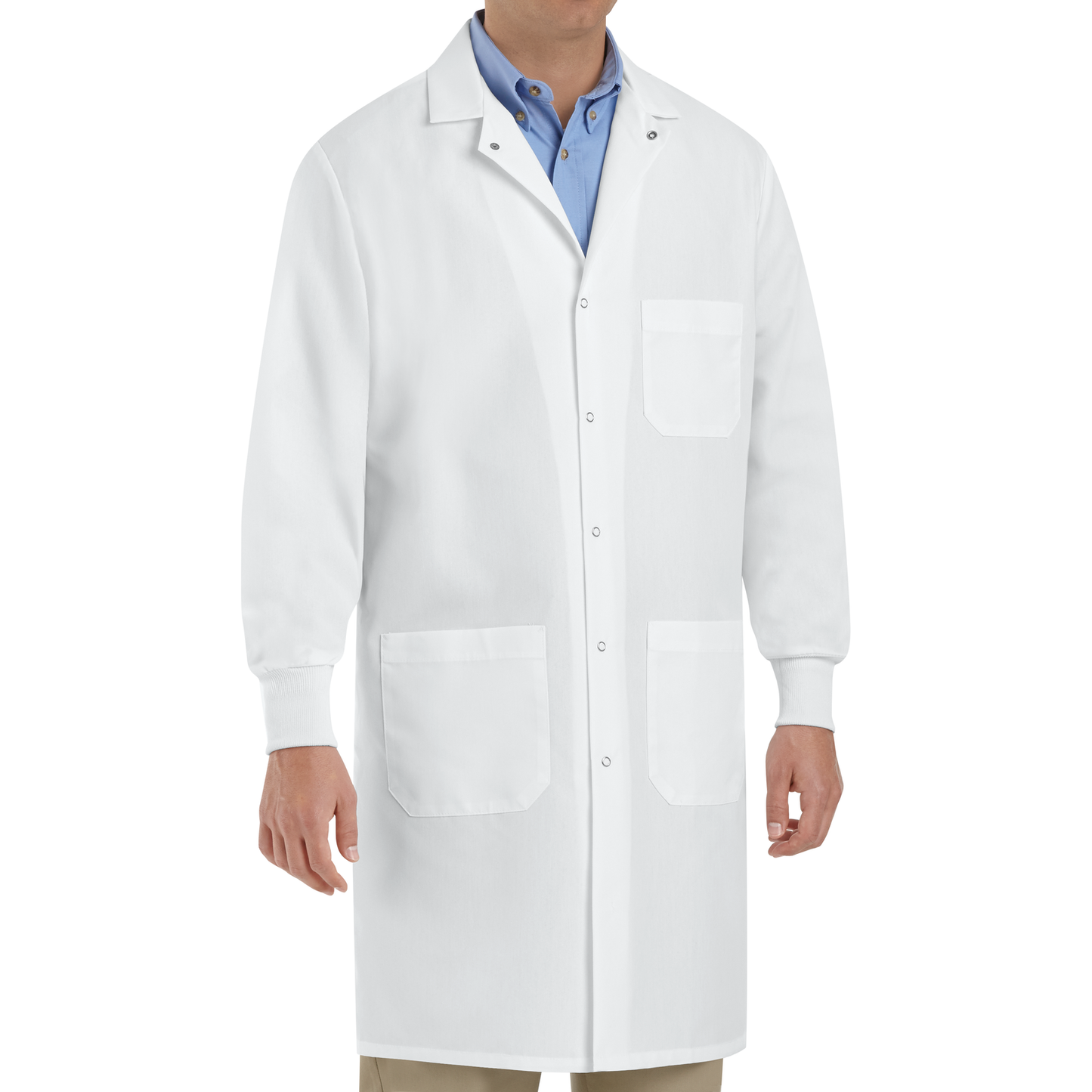 Red Kap Unisex Specialized Cuffed Lab Coat with Exterior Pocket