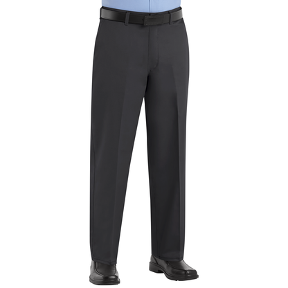 Red Kap Men's Plain Front Cotton Pant-Black