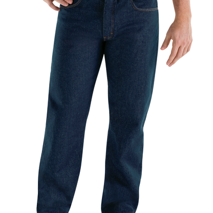 Red Kap Men's Relaxed Fit Jean-Prewashed Indigo