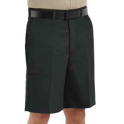 Red Kap Men's Cell Phone Pocket Shorts-Black