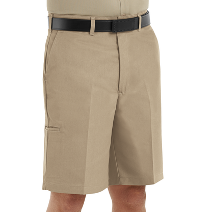 Red Kap Men's Cell Phone Pocket Shorts-Khaki