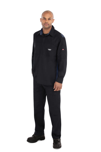 Cadillac Long Sleeve Technician Shirt - Black