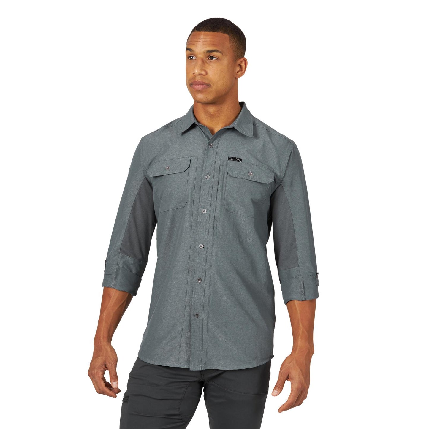 Wrangler ATG™ Men's Mix Material Shirt - Turbulence