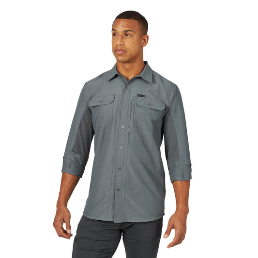 Wrangler ATG™ Men's Mix Material Shirt - Turbulence