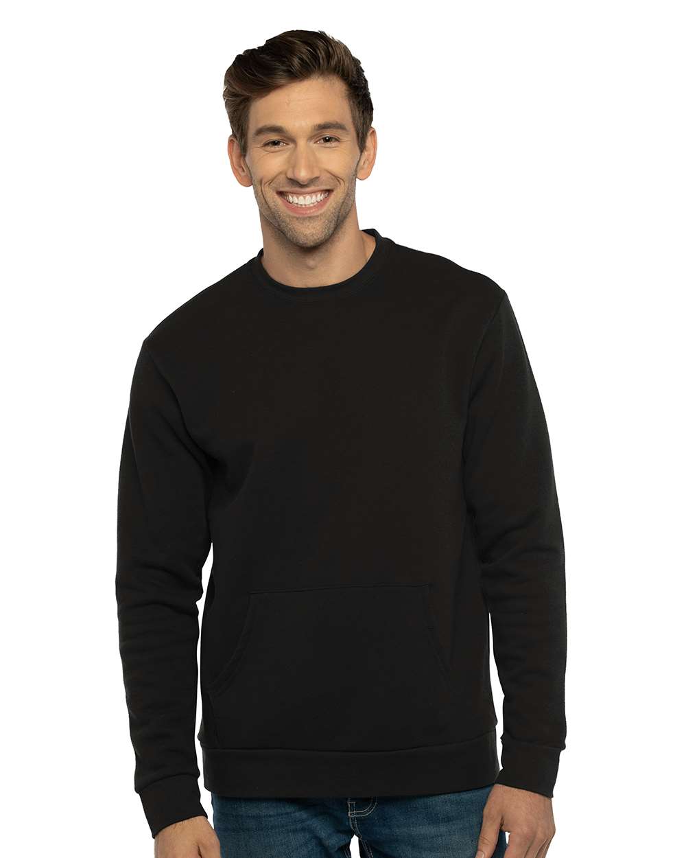 Next Level Santa Cruz Pocket Crewneck Sweatshirt