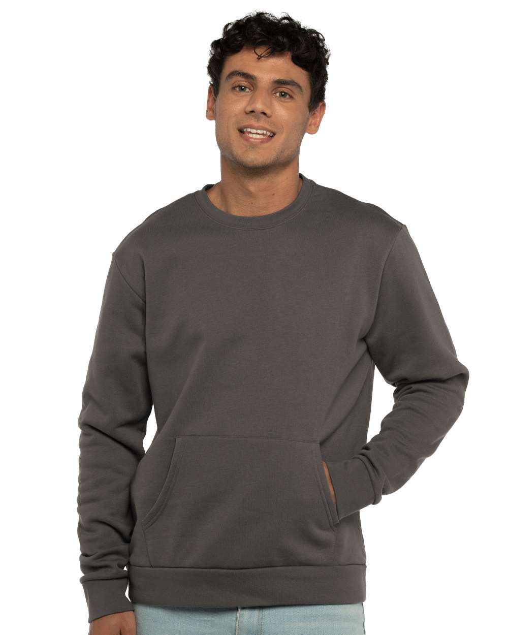 Next Level Santa Cruz Pocket Crewneck Sweatshirt