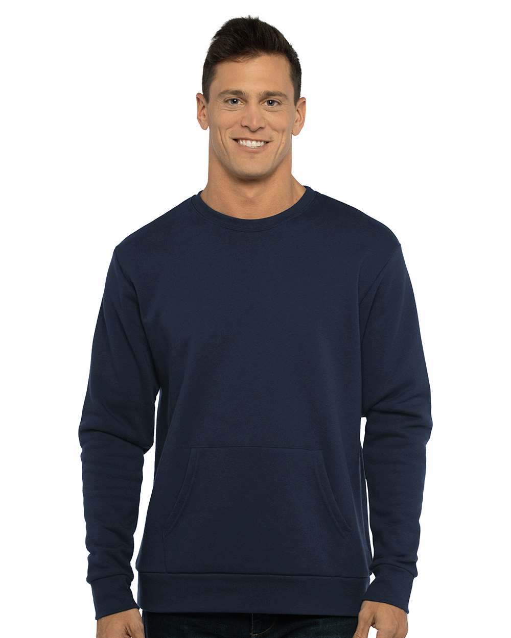 Next Level Santa Cruz Pocket Crewneck Sweatshirt