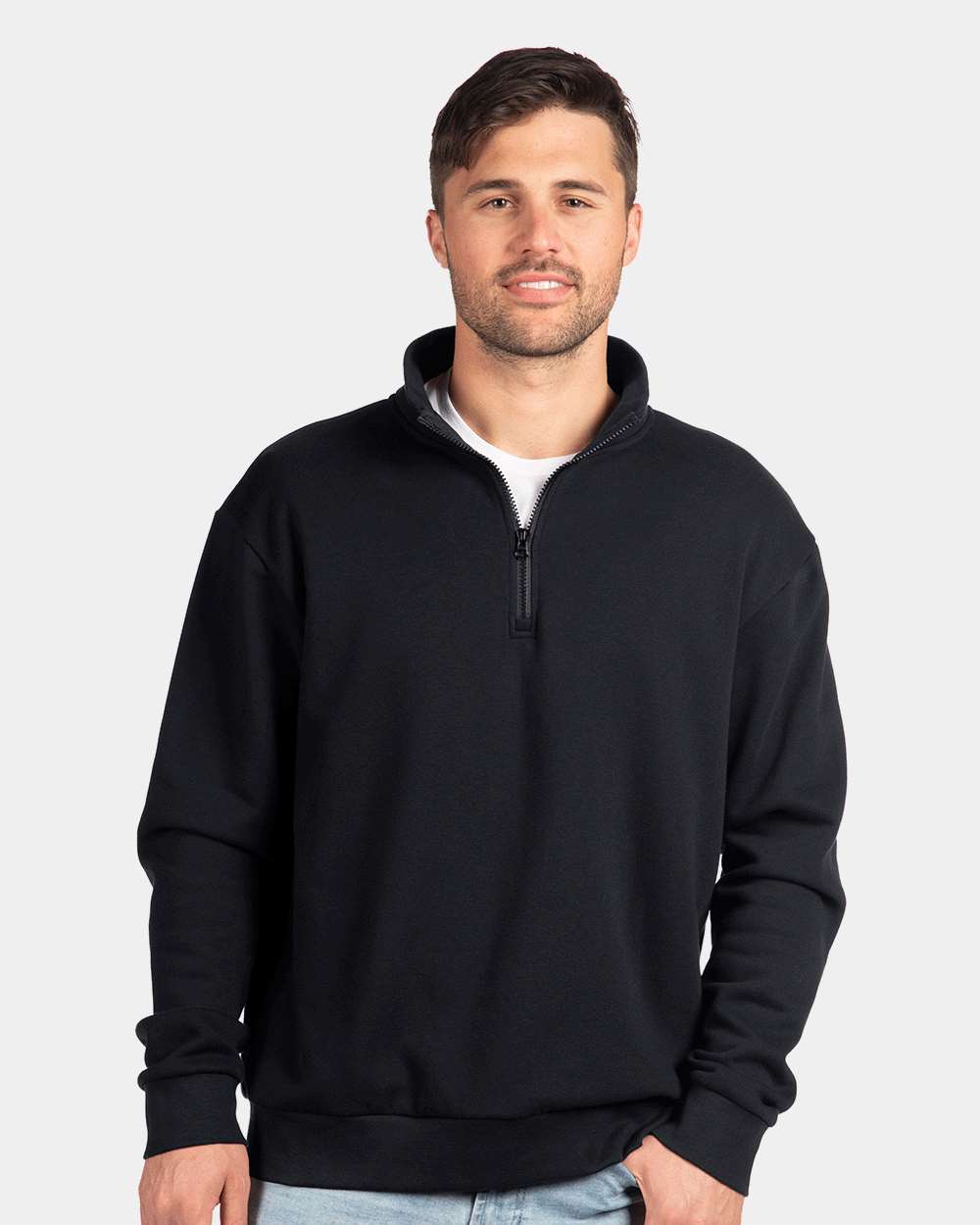 Next Level Fleece Quarter-Zip Pullover