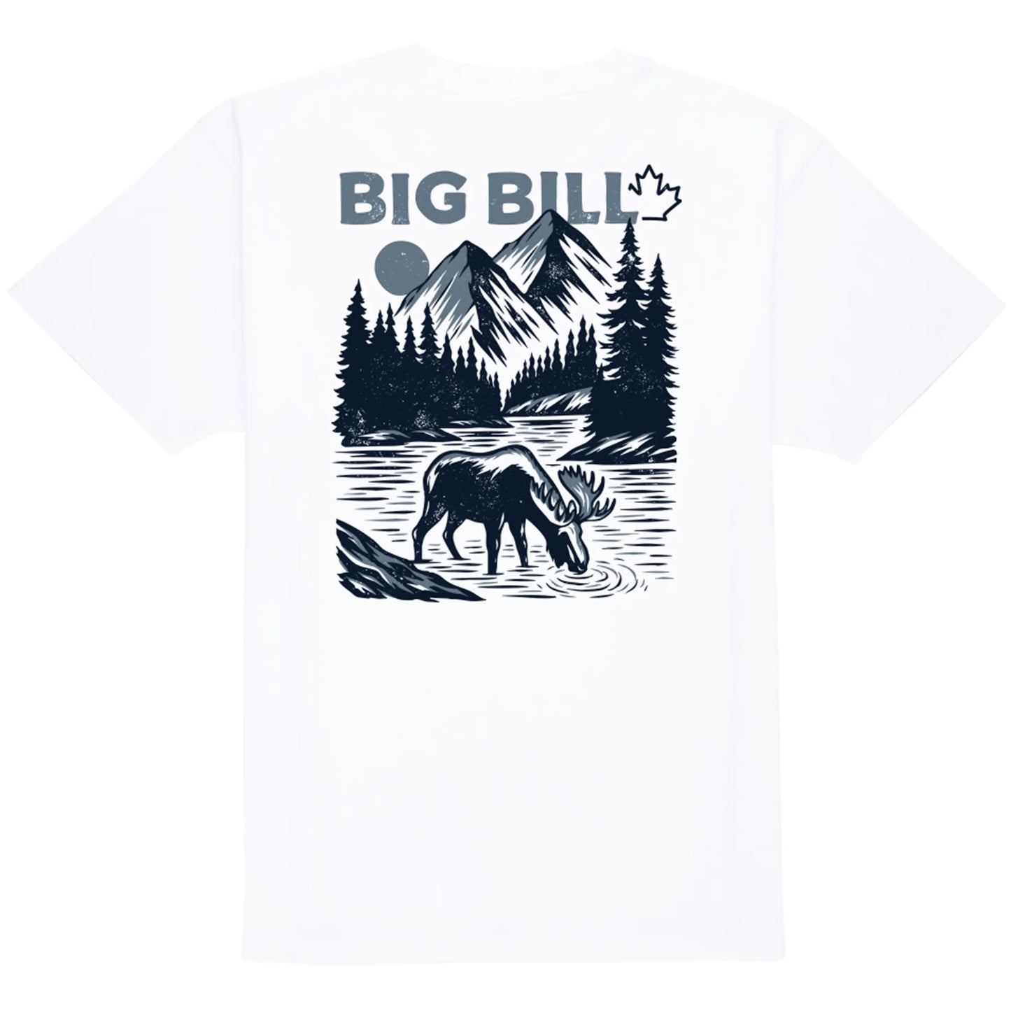 Big Bill Short-Sleeve Moose Graphic T-shirt -O180B