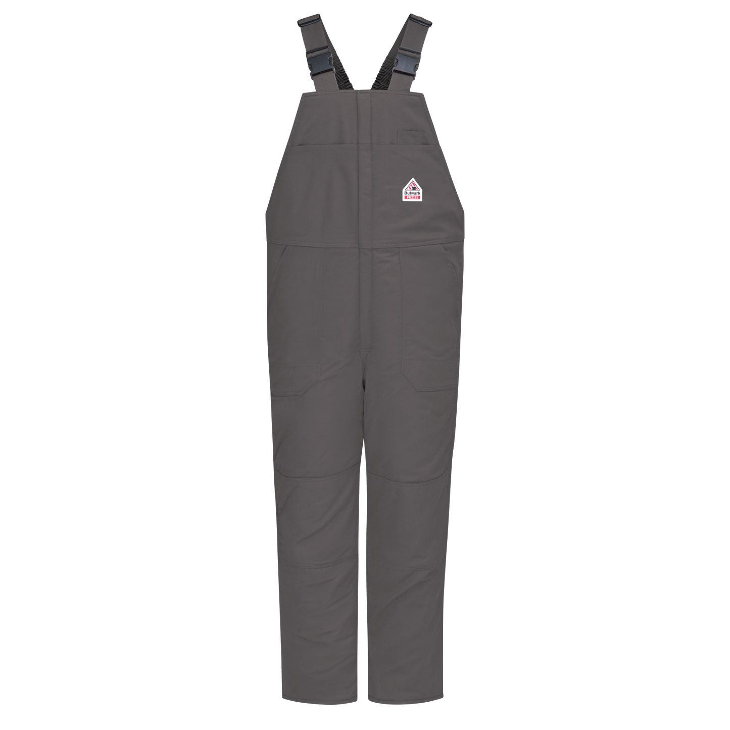 Bulwark Men's Midweight Excel FR® ComforTouch® Deluxe Insulated Bib Overall with Leg Tab-Grey