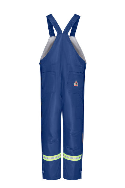 Bulwark®  Men's Midweight Excel FR Deluxe Insulated Bib Overall with Reflective Trim-Royal Blue-BLCTRB