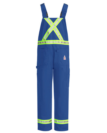 Bulwark®  Men's Unlined Bib Overall with Reflective Trim - Royal Blue - BLFCRB