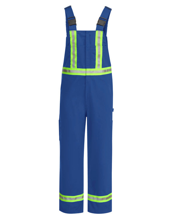 Bulwark®  Men's Unlined Bib Overall with Reflective Trim - Royal Blue - BLFCRB