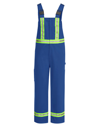 Bulwark®  Men's Unlined Bib Overall with Reflective Trim - Royal Blue - BLFCRB
