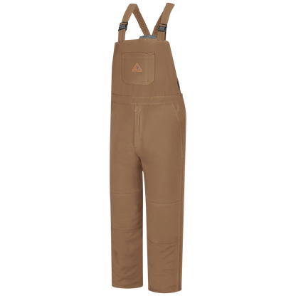 Bulwark Men's Heavyweight Excel FR® ComforTouch® Deluxe Insulated Brown Duck Bib Overall  - BLN4