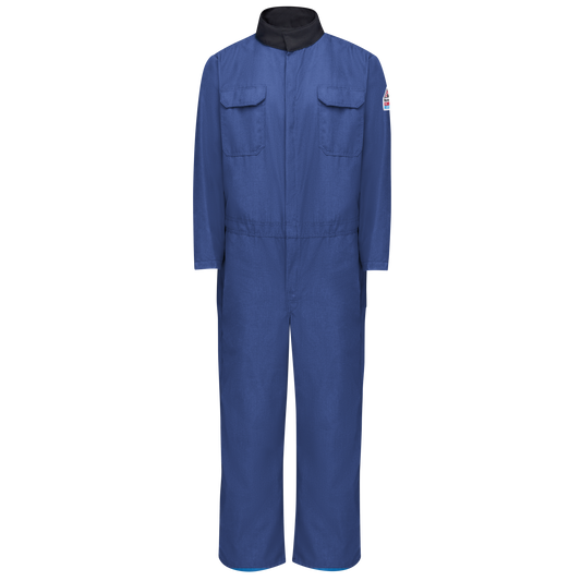 Bulwark Men's Flame-Resistant / Chemical Splash Protection Coverall - Royal Blue