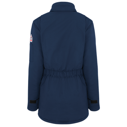 Bulwark  Women's Heavyweight Excel FR® ComforTouch® Insulated Deluxe Parka-Navy