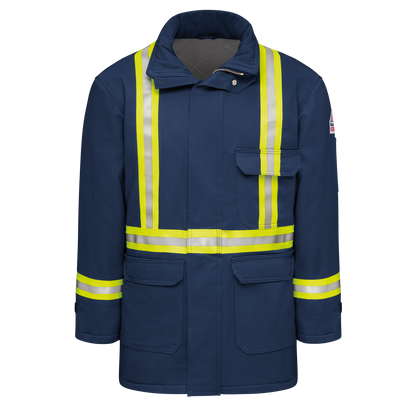 Bulwark Men's Heavyweight EXCEL FR® ComforTouch® Parka with CSA Compliant Reflective Striping - JLPC