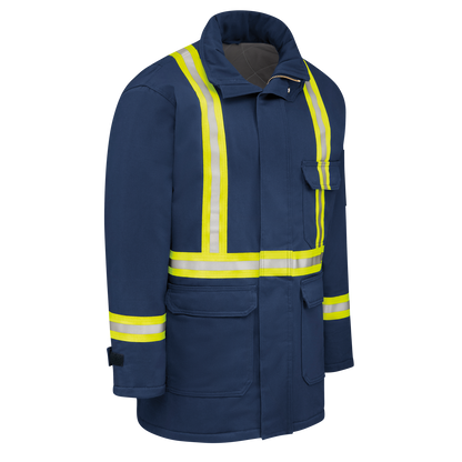 Bulwark Men's Heavyweight EXCEL FR® ComforTouch® Parka with CSA Compliant Reflective Striping - JLPC