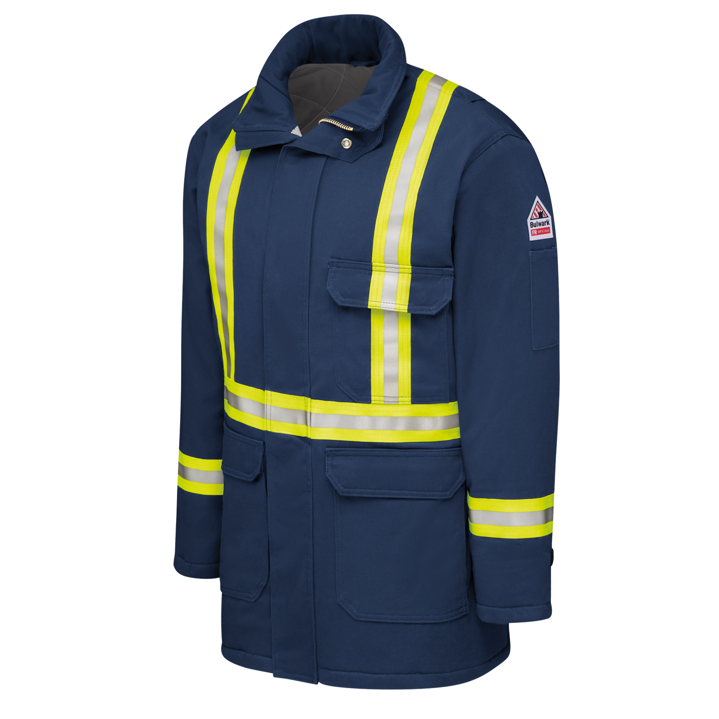 Bulwark Men's Heavyweight EXCEL FR® ComforTouch® Parka with CSA Compliant Reflective Striping - JLPC