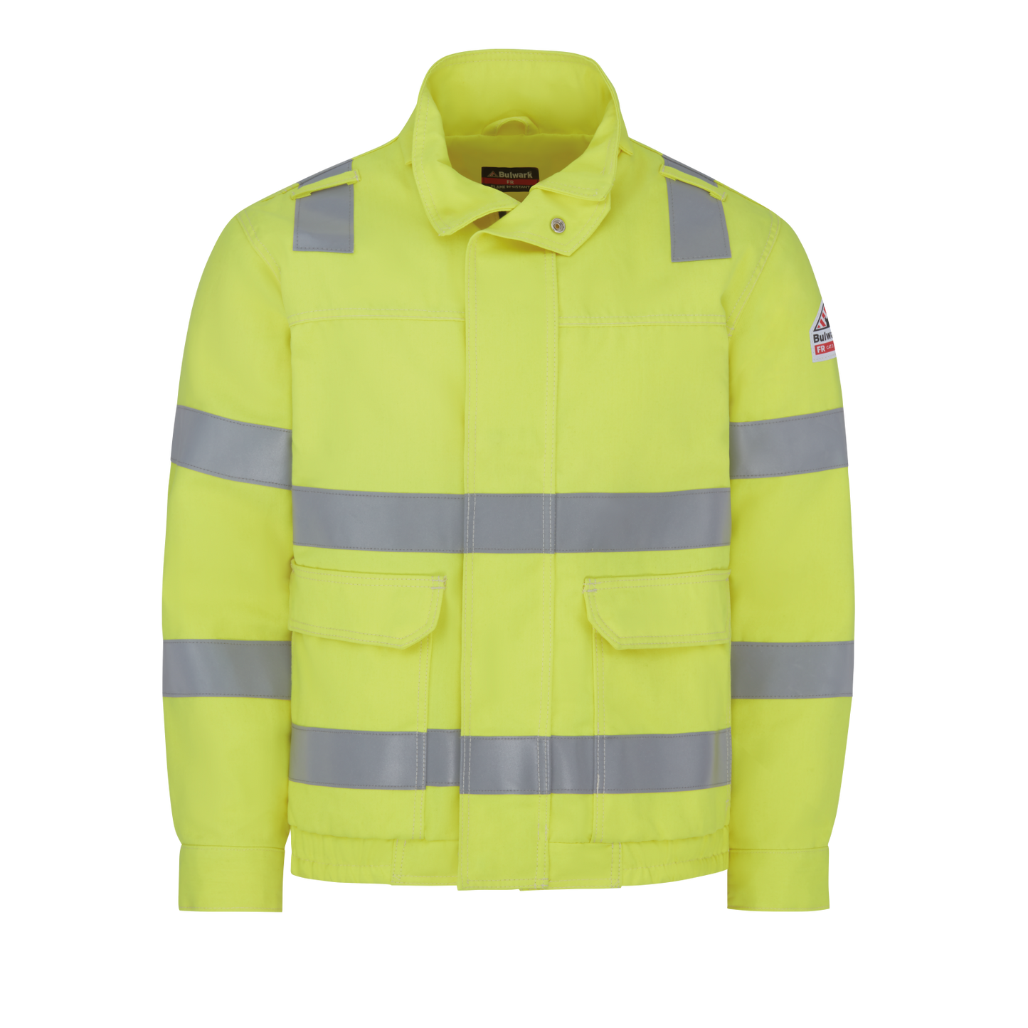 Bulwark Hi-Visibility Lined Bomber Jacket - JMJ6HV