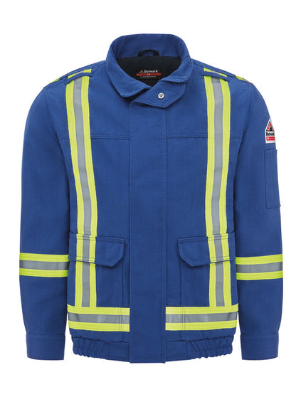 Bulwark® Men's Light Nomex FR Lined Bomber w/Reflective Trim - Royal Blue -JLJCRB