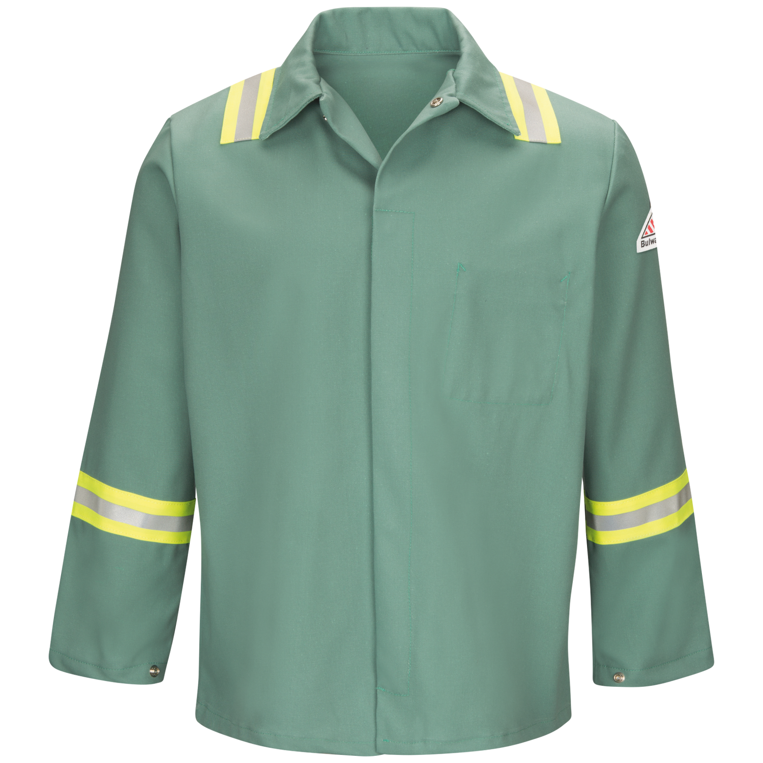 Bulwark Men's Molten Metal Enhanced Visibility Coat - Visual Green - KEM4VG - Basics Clothing Store